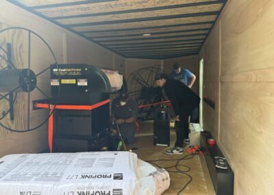 A CM1500HP with the CoolVac37 fits nicely in a 20 foot trailer with three hose reels
