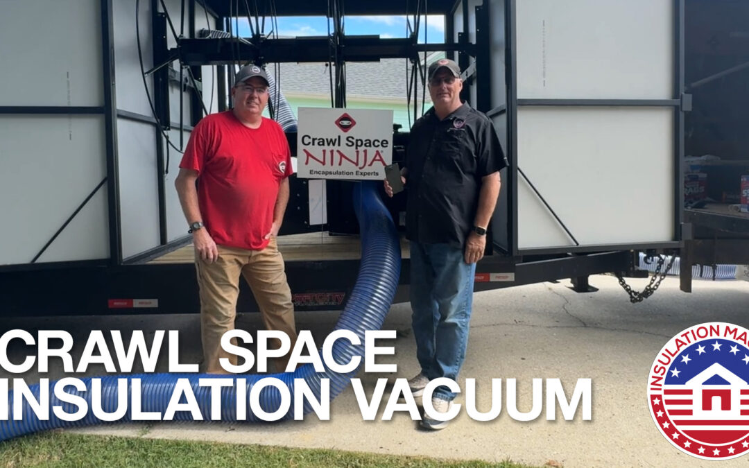 crawl space fiberglass batt removal vacuum system