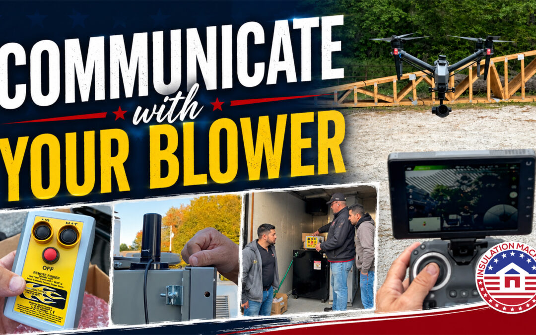 wireless control for insulation machines